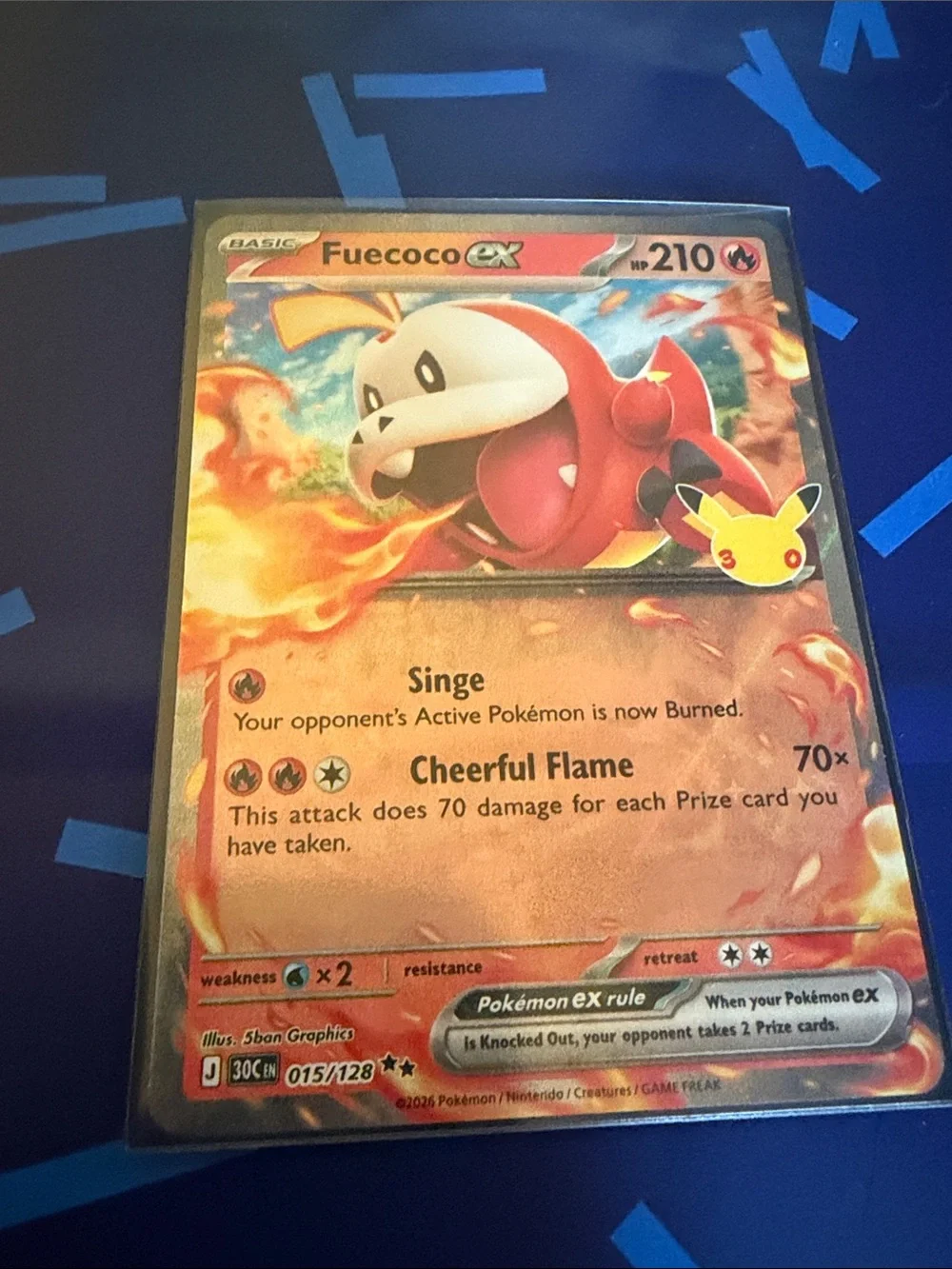Pokémon Fuecoco ex Promotional Card - Red